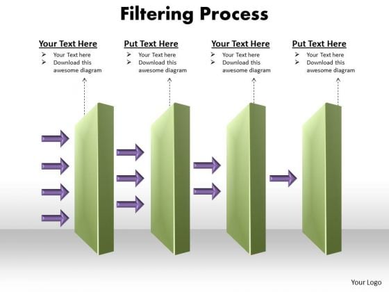 Business Diagram Filtering Process PowerPoint Slides Business Cycle Diagram