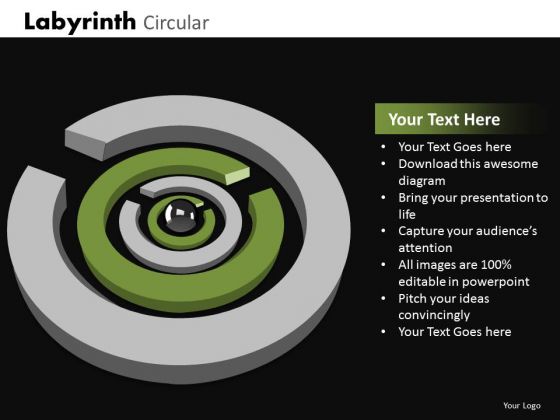 Business Diagram Labyrinth Circular Strategic Management Business Diagram Labyrinth Circular Strategic Management