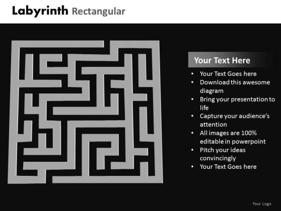 Business Diagram Labyrinth Rectangular Mba Models And Frameworks