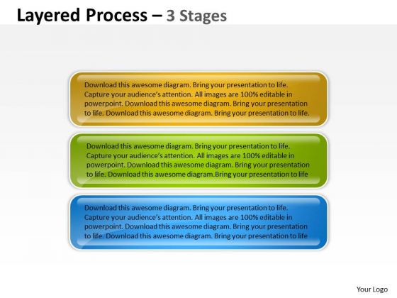Business Diagram Layered Process 3 Stages Business Framework Model Business Diagram Layered Process 3 Stages Business Framework Model