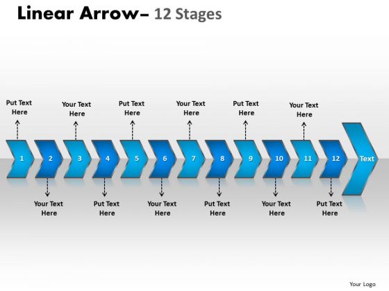 Business Diagram Linear Arrow 12 Stages Sales Diagram Business Diagram Linear Arrow 12 Stages Sales Diagram