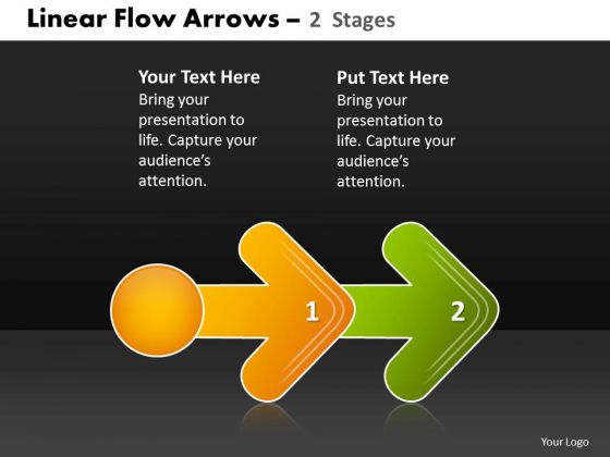 Business Diagram Linear Flow Arrow 2 Stages Business Diagram Linear Flow Arrow 2 Stages