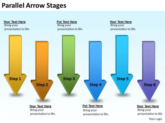 Business Diagram Parallel Arrow Stages Consulting Diagram Business Diagram Parallel Arrow Stages Consulting Diagram
