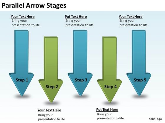 Business Diagram Parallel Arrow Stages Strategic Management Business Diagram Parallel Arrow Stages Strategic Management