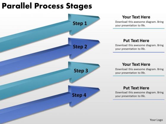 Business Diagram Parallel Process Stages Sales Diagram Business Diagram Parallel Process Stages Sales Diagram