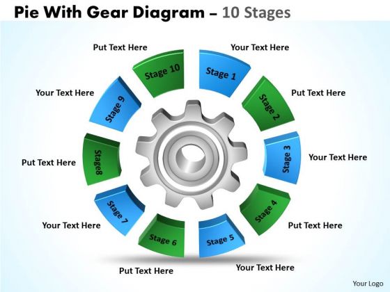 Business Diagram Pie With Gear Diagram 10 Stages Sales Diagram Business Diagram Pie With Gear Diagram 10 Stages Sales Diagram