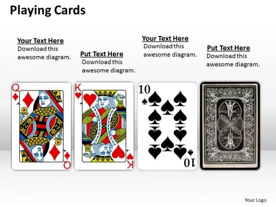 Business Diagram Playing Cards Consulting Diagram