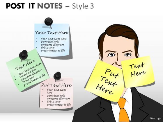 Business Diagram Post It Notes Style 3 Business Framework Model Business Diagram Post It Notes Style 3 Business Framework Model