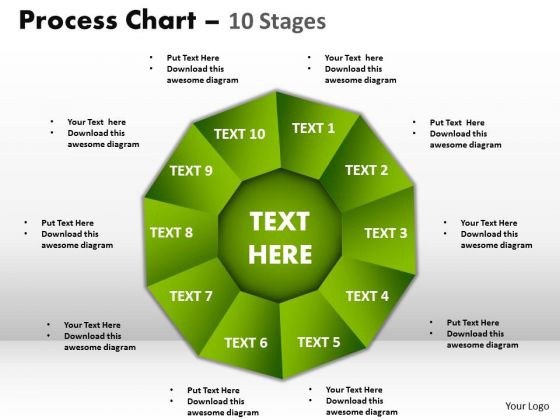 Business Diagram Process Chart 10 Stages Marketing Diagram