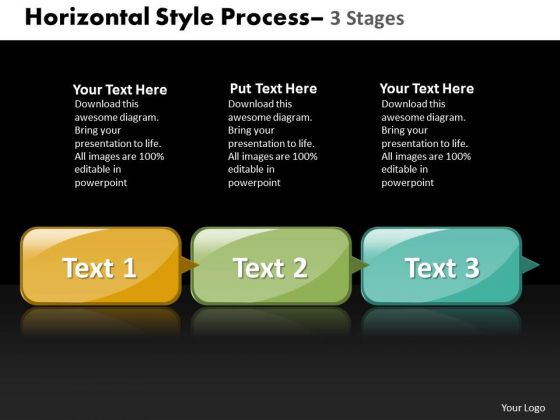 Business Diagram Strategy Diagram Horizontal Style 3 Stages Consulting Diagram Business Diagram Strategy Diagram Horizontal Style 3 Stages Consulting Diagram