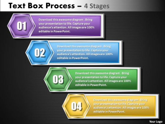 Business Diagram Text Boxe Process 4 Step Sales Diagram Business Diagram Text Boxe Process 4 Step Sales Diagram