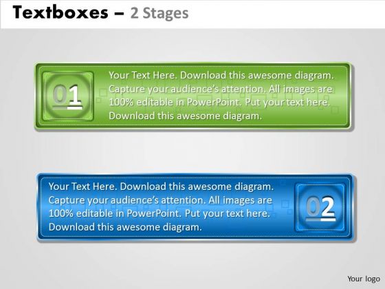 Business Diagram Text Boxes 2 Stages Business Framework Model Business Diagram Text Boxes 2 Stages Business Framework Model