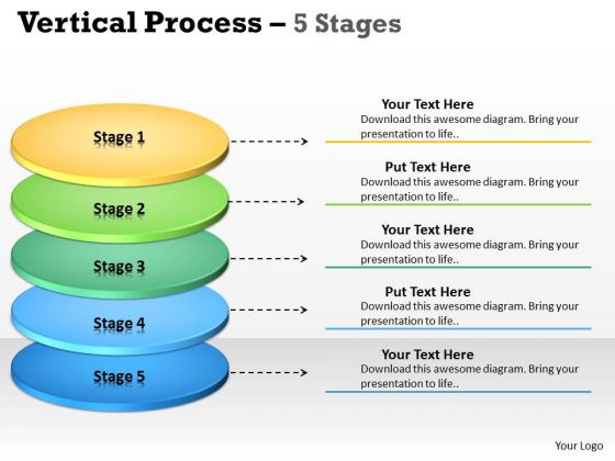Business Diagram Vertical Process 5 Stages Diagram Consulting Diagram