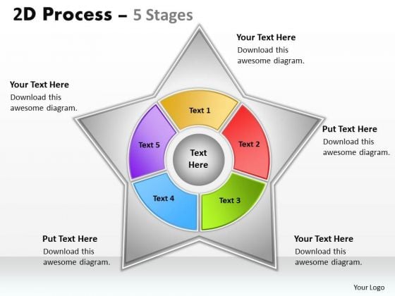 Business Finance Strategy Development 2d Star Process Diagram With 5 Stages Sales Diagram