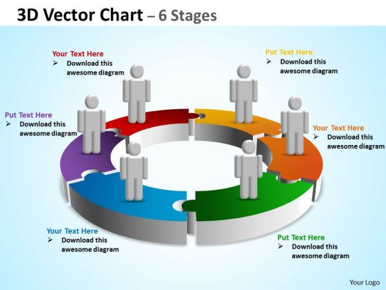 Business Finance Strategy Development 3d Vector Chart 6 Stages Sales Diagram