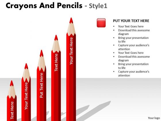 Business Finance Strategy Development Crayons And Pencils Style 1 Sales Diagram
