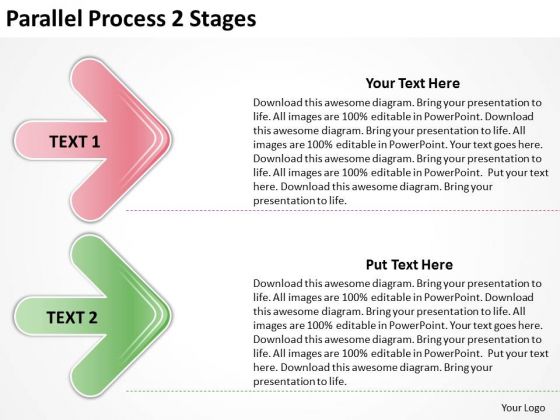 Business Finance Strategy Development Parallel Process 2 Stages Business Diagram Business Finance Strategy Development Parallel Process 2 Stages Business Diagram