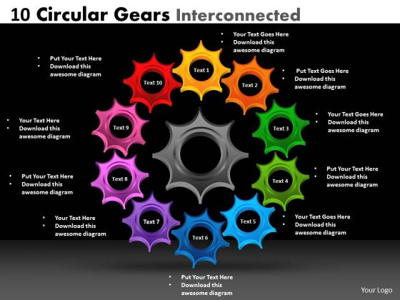 Business Framework Model 10 Circular Gears Interconnected Strategic Management Business Framework Model 10 Circular Gears Interconnected Strategic Management