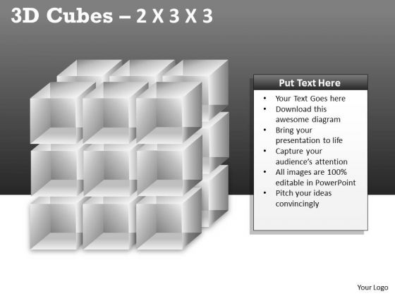 Business Framework Model 3d Cubes 2x3x3 Marketing Diagram Business Framework Model 3d Cubes 2x3x3 Marketing Diagram