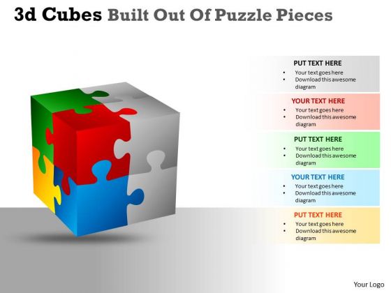 Business Framework Model 3d Cubes Built Out Of Puzzle Pieces Business Diagram Business Framework Model 3d Cubes Built Out Of Puzzle Pieces Business Diagram