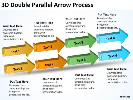 Business Framework Model 3d Double Parallel Arrow Process Business Diagram Business Framework Model 3d Double Parallel Arrow Process Business Diagram