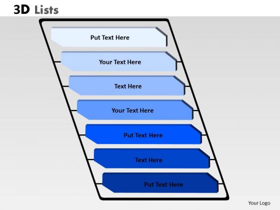 Business Framework Model 3d List Diagram With 7 Stages For Business Sales Diagram Business Framework Model 3d List Diagram With 7 Stages For Business Sales Diagram