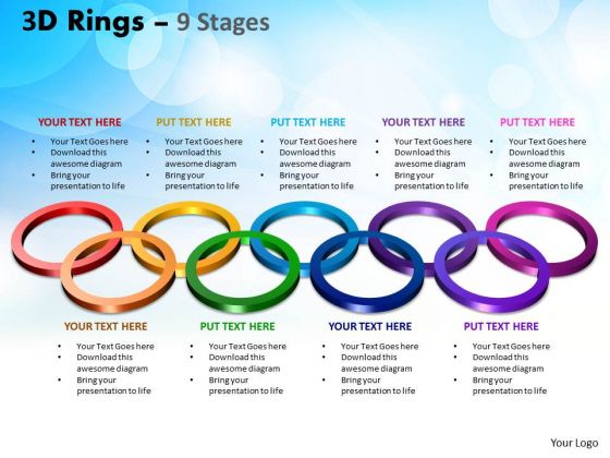 Business Framework Model 3d Rings 9 Stages Business Diagram Business Framework Model 3d Rings 9 Stages Business Diagram