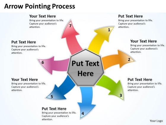 Business Framework Model Arrow Pointing Process Marketing Diagram