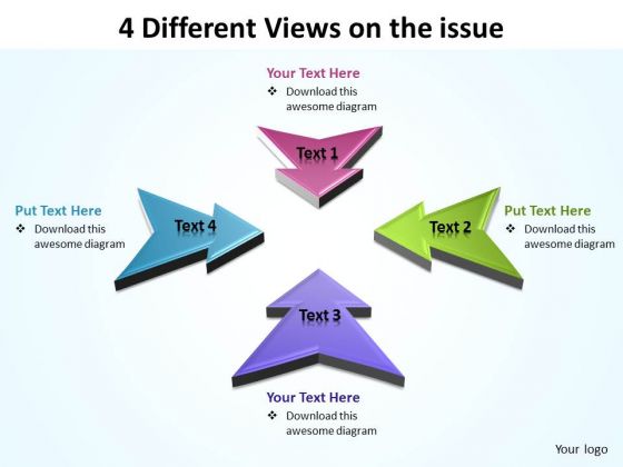 Business Framework Model Arrows 4 Sales Diagram Business Framework Model Arrows 4 Sales Diagram