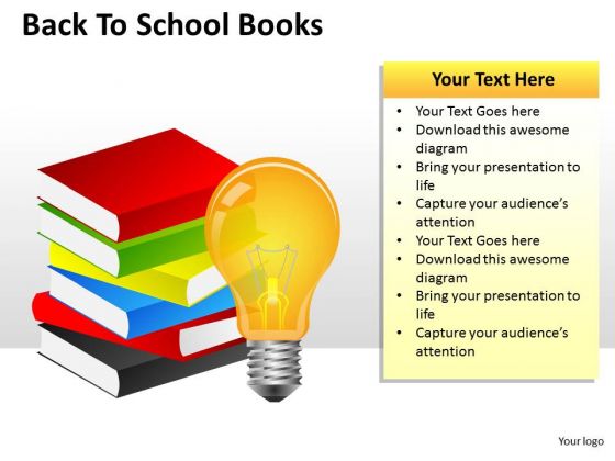 Business Framework Model Back To School Books Business Diagram