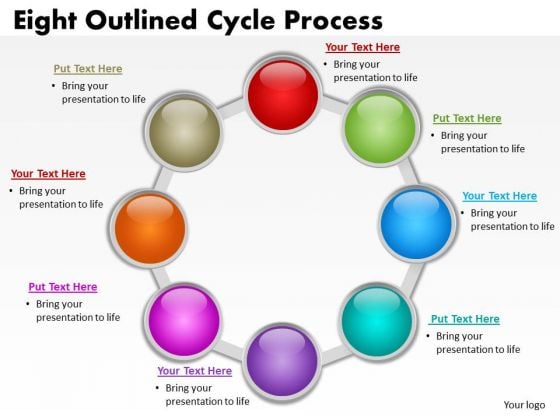 Business Framework Model Eight Outlined Cycle Process Strategy Diagram
