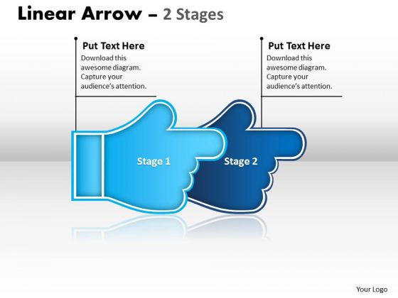 Business Framework Model Linear Arrow 2 Stages Business Framework Model Linear Arrow 2 Stages