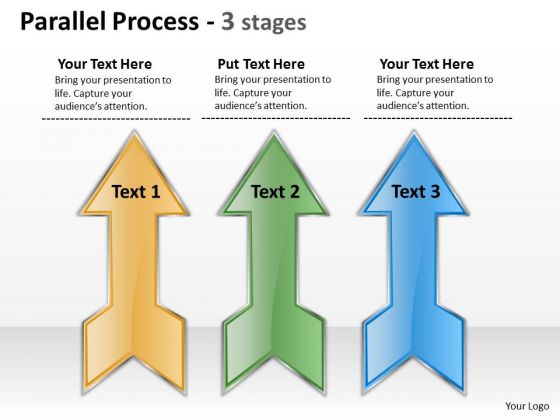 Business Framework Model Parallel Process 3 Stages Business Diagram Business Framework Model Parallel Process 3 Stages Business Diagram