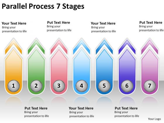 Business Framework Model Parallel Process 7 Stages Strategy Diagram Business Framework Model Parallel Process 7 Stages Strategy Diagram