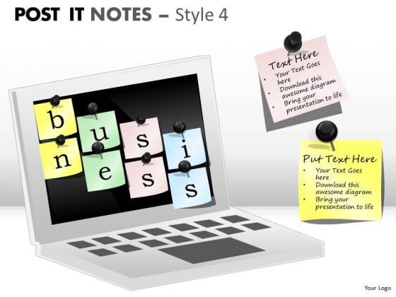 Business Framework Model Post It Notes Style Consulting Diagram Business Framework Model Post It Notes Style Consulting Diagram