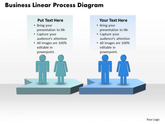 Business Linear Process Diagram Business Linear Process Diagram