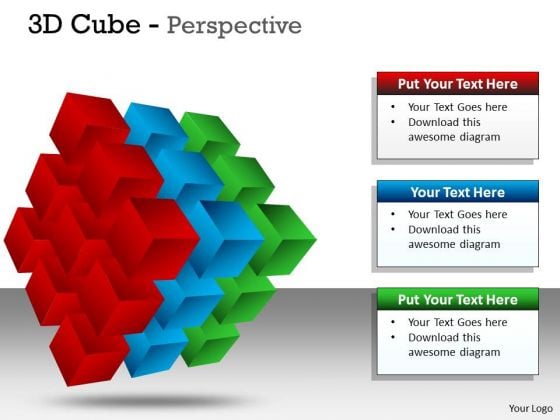 Consulting Diagram 3d Cube Perspective Marketing Diagram