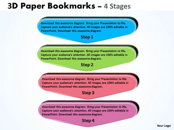 Consulting Diagram 3d Paper Bookmarks 4 Stages Sales Diagram Consulting Diagram 3d Paper Bookmarks 4 Stages Sales Diagram