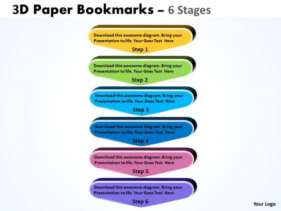 Consulting Diagram 3d Paper Bookmarks 6 Stages Business Diagram Consulting Diagram 3d Paper Bookmarks 6 Stages Business Diagram
