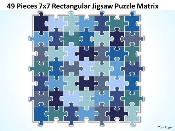 Consulting Diagram 49 Pieces 7x7 Rectangular Jigsaw Puzzle Matrix Strategy Diagram Consulting Diagram 49 Pieces 7x7 Rectangular Jigsaw Puzzle Matrix Strategy Diagram