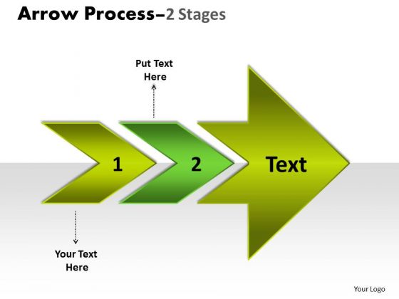 Consulting Diagram Arrow Process 2 Stages