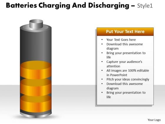 Consulting Diagram Batteries Charging And Discharging Style 1 Sales Diagram Consulting Diagram Batteries Charging And Discharging Style 1 Sales Diagram