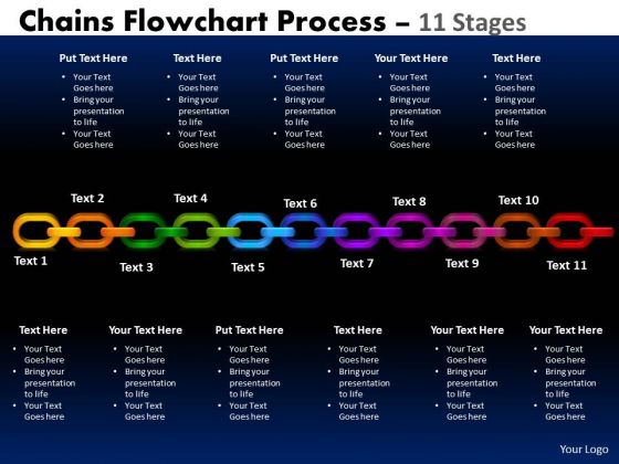 Consulting Diagram Chains Flowchart Process Diagram 11 Stages Strategy Diagram