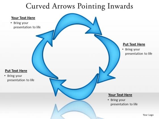 Consulting Diagram Curved Arrows Pointing Inwards Strategy Diagram