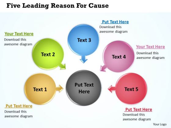 Consulting Diagram Five Leading Reason For Cause 13 Strategy Diagram Consulting Diagram Five Leading Reason For Cause 13 Strategy Diagram