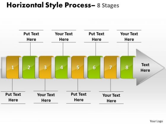 Consulting Diagram Horizontal Style 8 Stages Strategy Diagram Consulting Diagram Horizontal Style 8 Stages Strategy Diagram