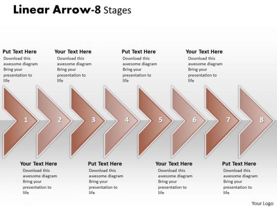 Consulting Diagram Linear Arrow 8 Stages Business Diagram Consulting Diagram Linear Arrow 8 Stages Business Diagram