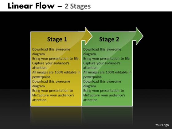 Consulting Diagram Linear Flow 2 Stages