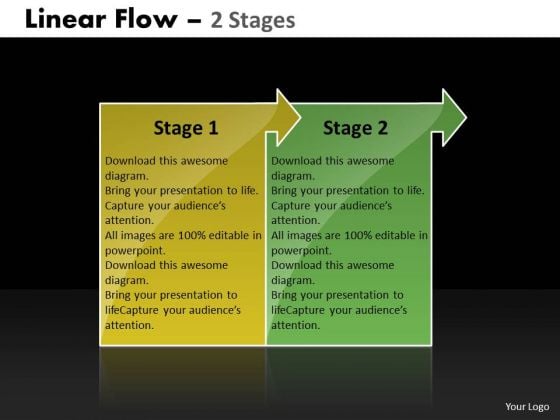 Consulting Diagram Linear Flow 2 Stages Consulting Diagram Linear Flow 2 Stages