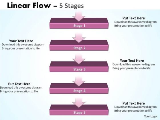 Consulting Diagram Linear Flow 5 Stages Strategy Diagram Consulting Diagram Linear Flow 5 Stages Strategy Diagram